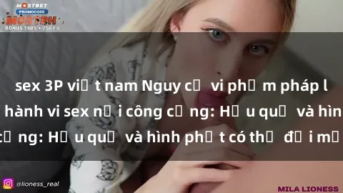 sex 3P việt nam Nguy cơ vi phạm pháp luật khi thực hiện hành vi sex nơi công cộng: Hậu quả và hình phạt có thể đối mặt