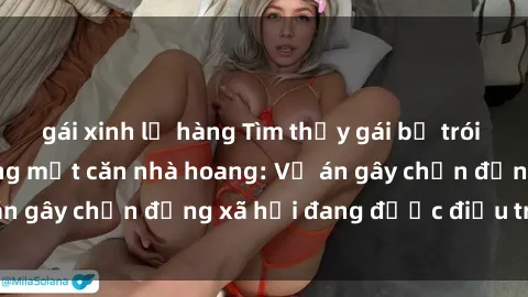 gái xinh lộ hàng Tìm thấy gái bị trói và bị hiếp dâm trong một căn nhà hoang: Vụ án gây chấn động xã hội đang được điều tra vào.